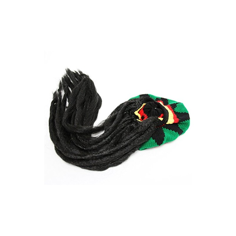 GLOBAL BOX Dread Wig, Wig, Reggae, Cosplay, Entertainment Hat, For