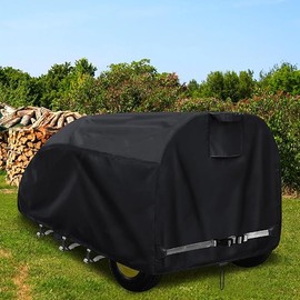 Log Splitter Cover Waterproof Heavy Duty Oxford Cloth 95" x 49" x 42" for 15-45 ton Gas or Electric Hydraulic Dual Position Large Log Splitter Weather-Resistant Wood Splitter Cover