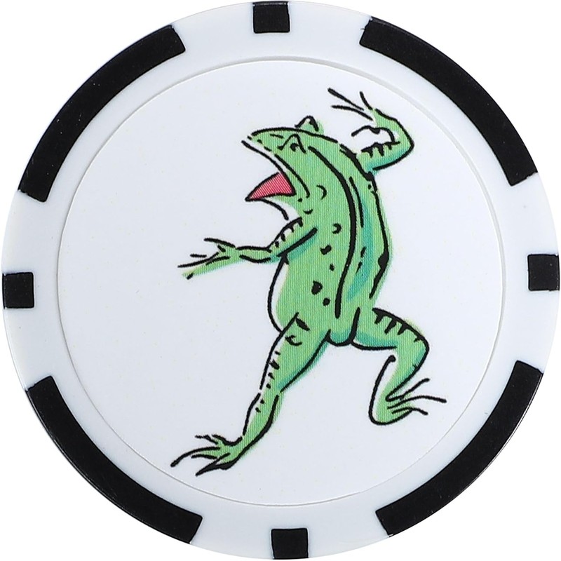 Golf Marker with Hat Clip Magnetic Double Sided Design Green