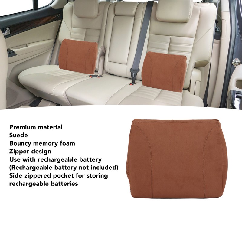 Khaki Portable Heating Waist Cushion USB Port 3 Adjustable Temperature