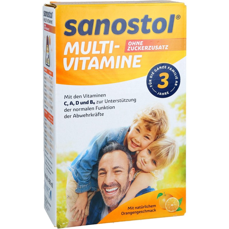 Sanostol Multivitamins No Added Sugar Juice, 460 ml Solution