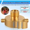 Brass Fire Hose Adapter, 2-1/2" NST Female x 2" NPT