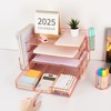 gianotter Desk Organizers and Accessories with File Holder, 4-Tier Desk