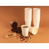 FOOGO Green 100x 8oz Disposable Paper Coffee Cups, FSC® Certified,