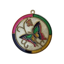 EZ Travel Collection Butterflies Christmas Tree Ornament (Assorted Colors)