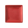 Small Plate Square Plate 5.1 inches (13 cm), Red [Square