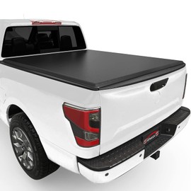 XTWEEX Soft Tri Fold Truck Bed Tonneau Cover Compatible with 2005-2024 Nissan Frontier (NO México) Fleetside 5FT Bed (for Trucks) Without Utility Tracks