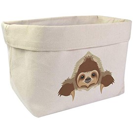 Azeeda Large 'Resting Sloth' Canvas Organiser/Storage Bag (OR00008239)
