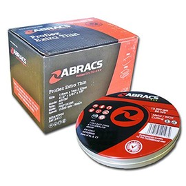 Abracs Proflex 115 x 1 x 22mm Flat INOX Cutting Disc (10 Pieces)