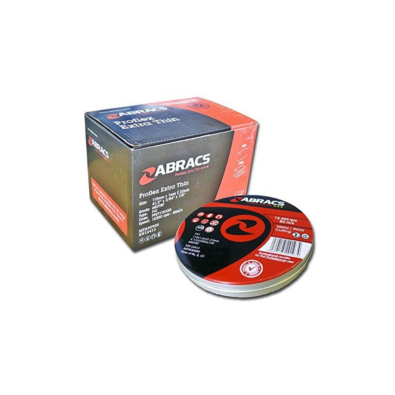 Abracs Proflex 115 x 1 x 22mm Flat INOX Cutting