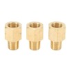 6PCs Brass Pipe Fitting Adapter 1/8 BSPT Female NPT Vehicle