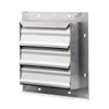 Dayton 12" Backdraft Damper / Wall Shutter, 12-1/2" x 12-1/2"