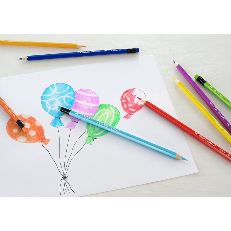 Faber-Castell Erasable Colour Pencils - Set of 24