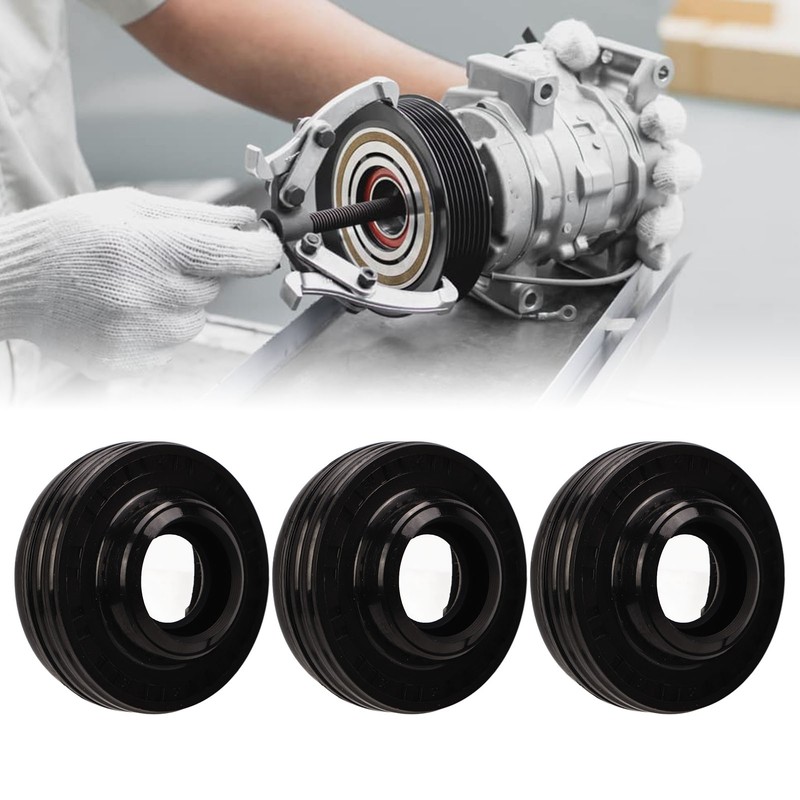 10 Pcs AC Compressor Shaft Seal Rubber Air Conditioning Shaft