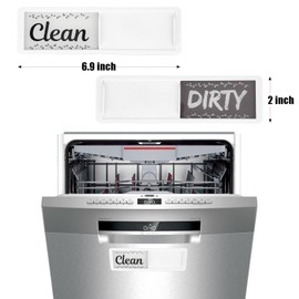 Realth Dishwasher Magnet | Clean/Dirty Dishwasher Sign | Sliding Dishwasher Magnet Indicator - Kitchen Gadgets 17.5 cm x 5 cm