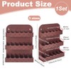 UNICRAFTALE 3-Tier Wood Tea Bag Holder 3 Sizes Brown Vertical
