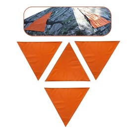 KHAMPA Blaze Orange Safety Blind Panels Hunting Safety - Magnetic - Includes Carrying Bag - 15 3/4 inch per Side - More Than 100 sq in per Panel - Set of 4