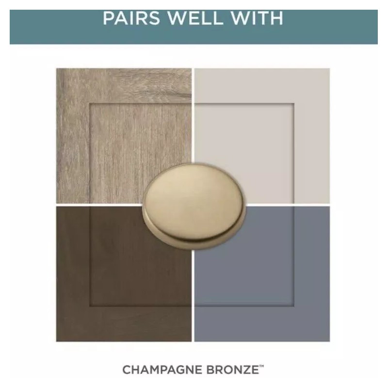 Liberty P29530C-CZ 1-1/4" Mandara Cabinet Drawer Knob Champagne Bronze