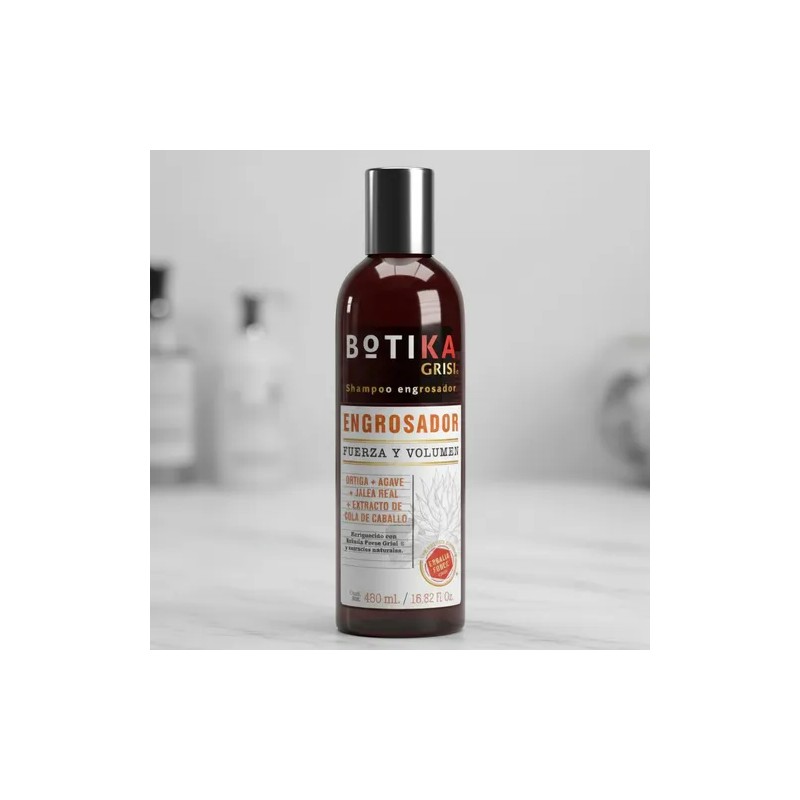 Shampoo Engrosador 480ml Sérum 125ml Kit Botika