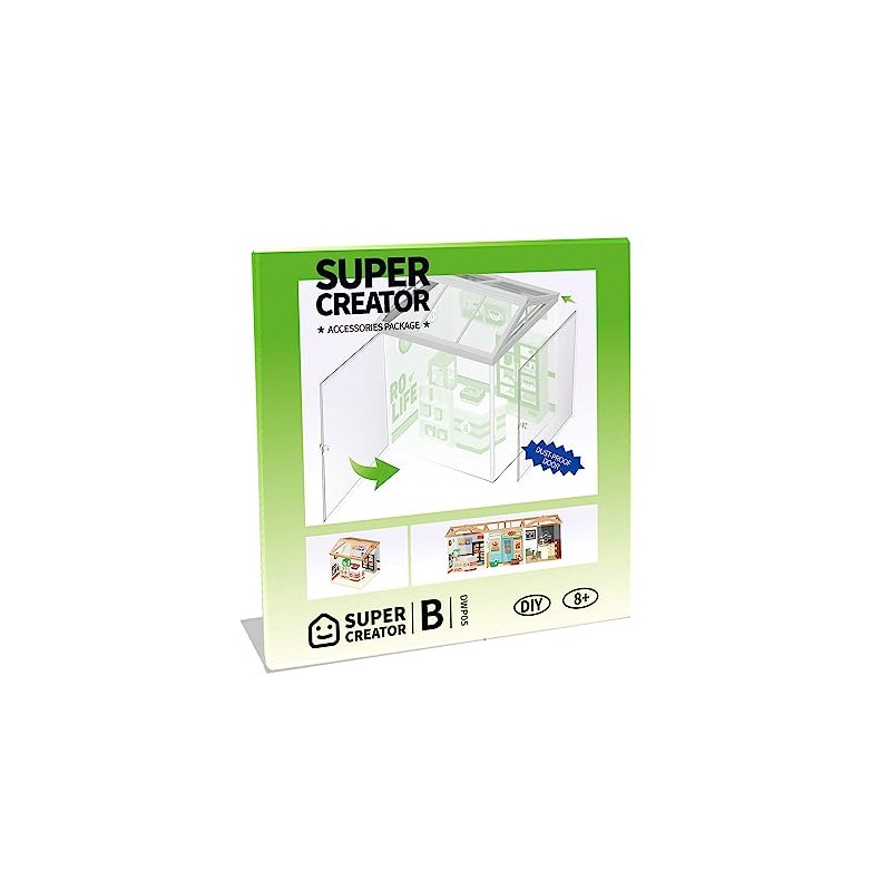 ROBOTIME Dust Proof Door for Super Creator Super Store Age