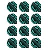 RED DRAGON Hardcore Radical Turquoise Teardrop Dart Flights - 4