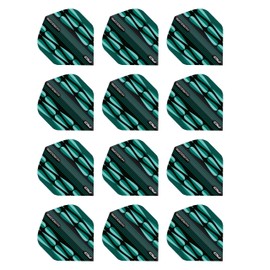 RED DRAGON Hardcore Radical Turquoise Teardrop Dart Flights - 4 Sets Per Pack (12 Dart Flights in total)