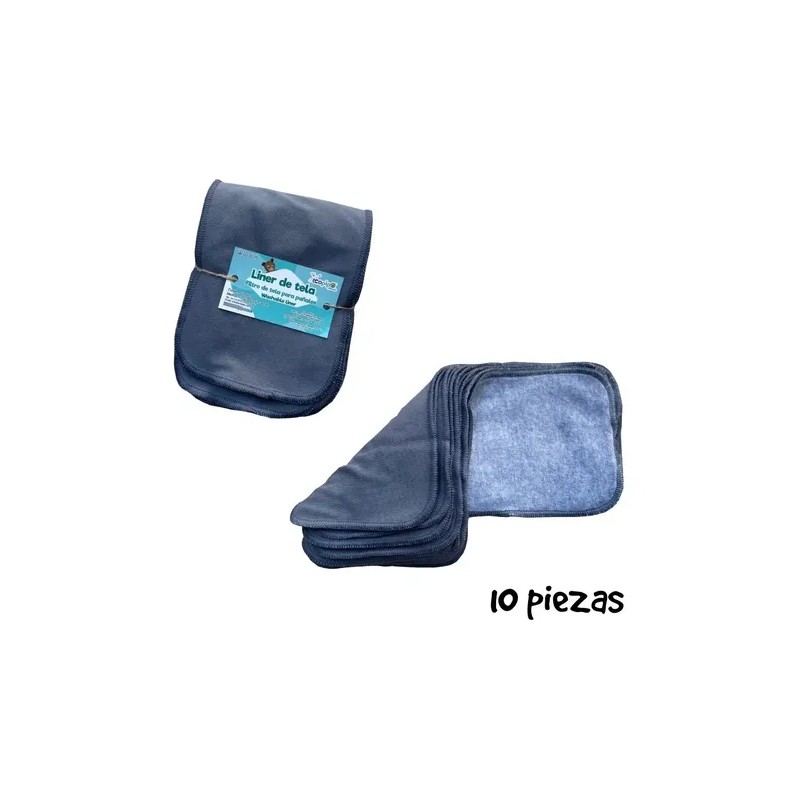 Liners Filtro De Tela Para Pañales Reutilizables (10 Pz)