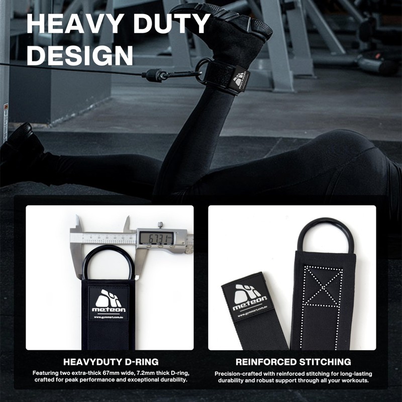 Meteor Ankle Strap Wrist Cuff for Cable Machine: Adjustable Gym