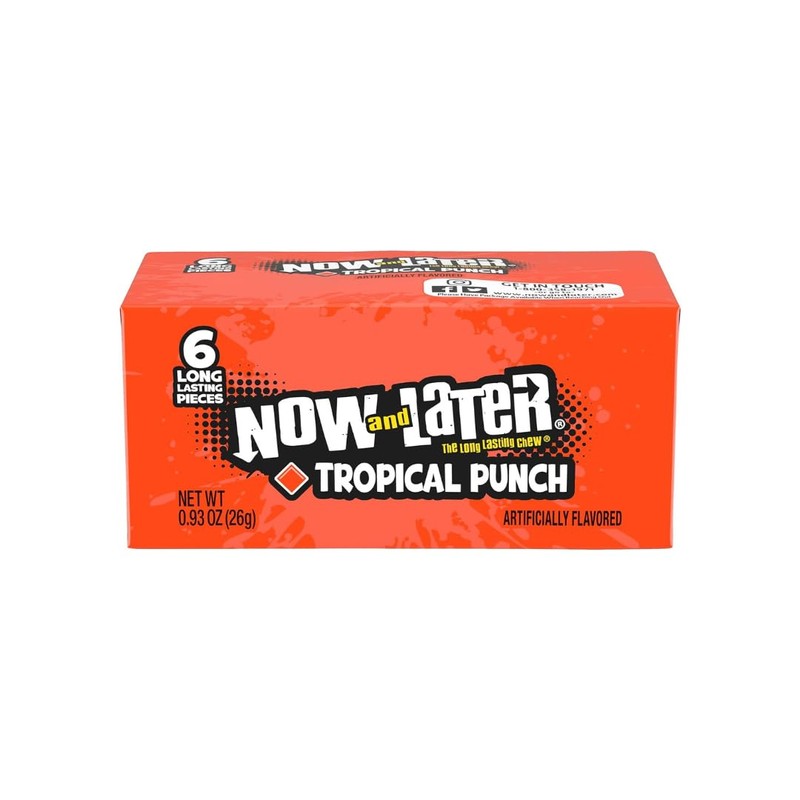 Generic Now and Later Taffy Candy, 6 Blue Raspberry, 6