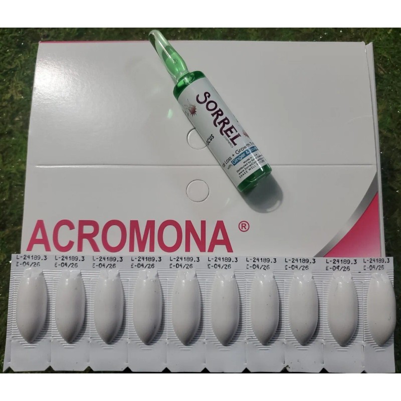 Acromona Ovulos Vaginales Acromona. PACK 10 UNITS. WITH FREE AMP.HAIR
