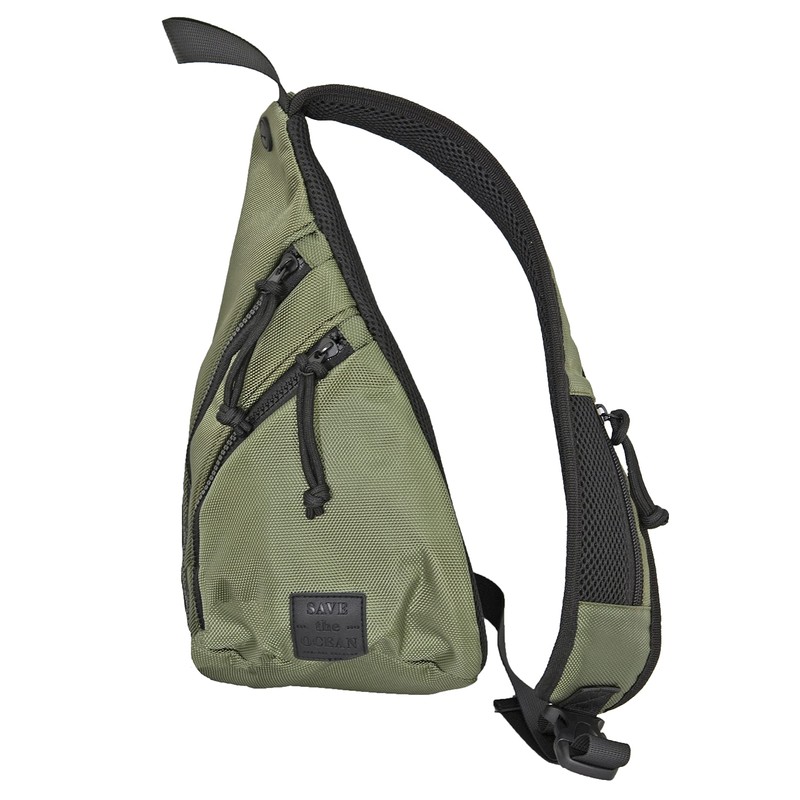 Save The Ocean Sustainable Sling Bag (Olive)