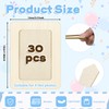 BOHUIZ 30 Pack DIY Wooden Picture Frames for Crafts, 4"
