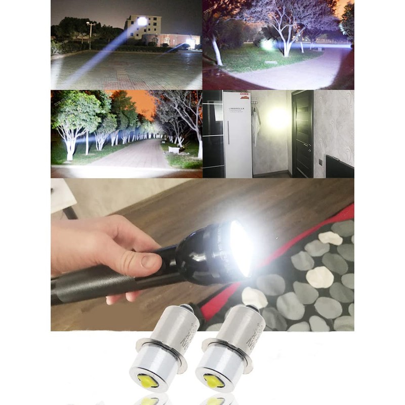 VOANZO 2 x 6V White Light 3W P13.5S LED Flashlight