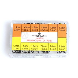 OTOOLWORLD O Ring Watch Crown O Ring, Rubber Washer Watch Crown O Rings Seals Watch Repairing Tools 12 Sizes