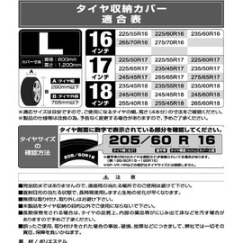 For Car (unicar) Tire Storage Cover (Thick Woven Ox fabric Use) Large TC – 01l