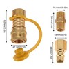 WADY 3/8 Inch Natural Gas Quick Connect Fittings LP Gas