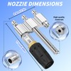 Three-in-one Adjustable Downstream Soft Wash Nozzle, M5 Twist Nozzle soft