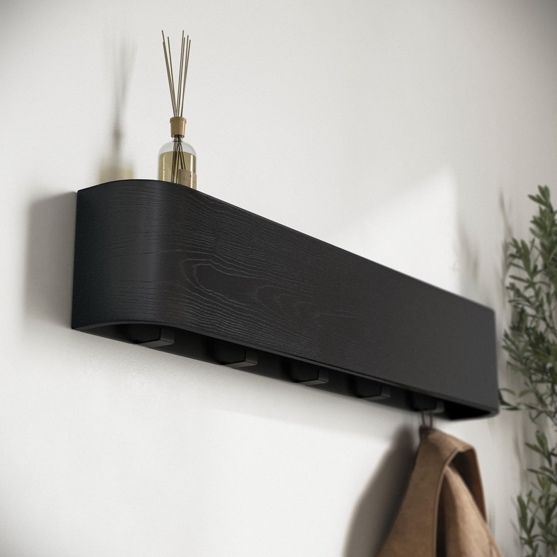 Kazai. Wall-Mounted Coat Rack 'Toke' | Modern Design Coat Rack