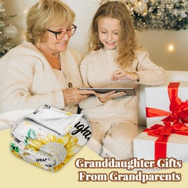 Granddaughter Gifts Blanket, Granddaughter Gifts from Grandma Grandpa, Gifts for Granddaughter, Granddaughter Blanket Gifts Idea, to My Granddaughter Christmas Birthday Gift Blanket (60"x50")