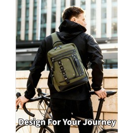 Schkleier Messenger Bag for Men Canvas Sling Bag Crossbody Laptop Backpack Hiking Daypacks Casual Tactical, Wine Red