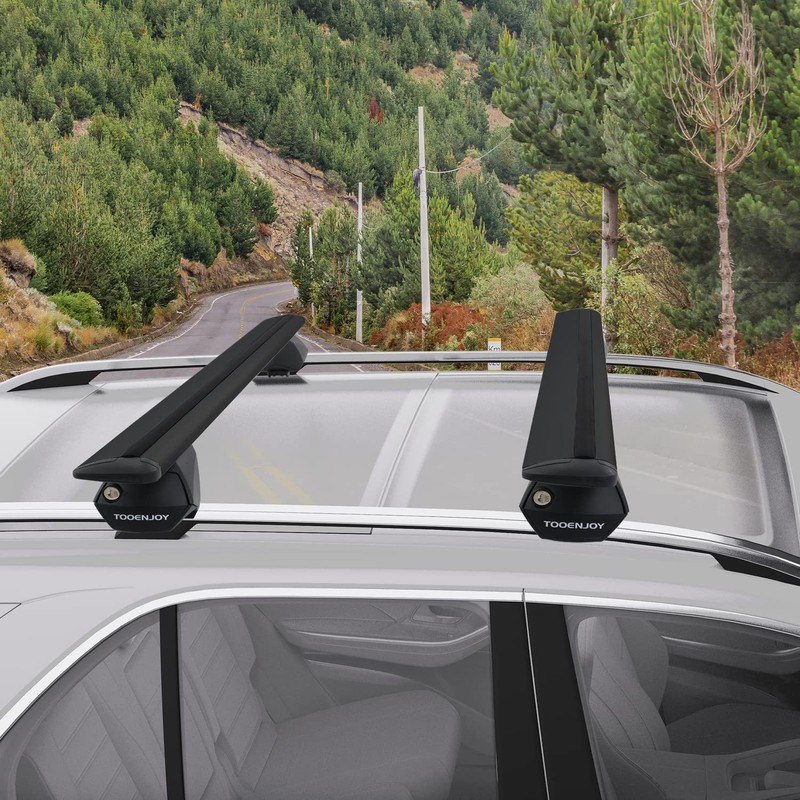 COWVIE 47 Inch Aluminum Roof Rack Cross Bars for Raised