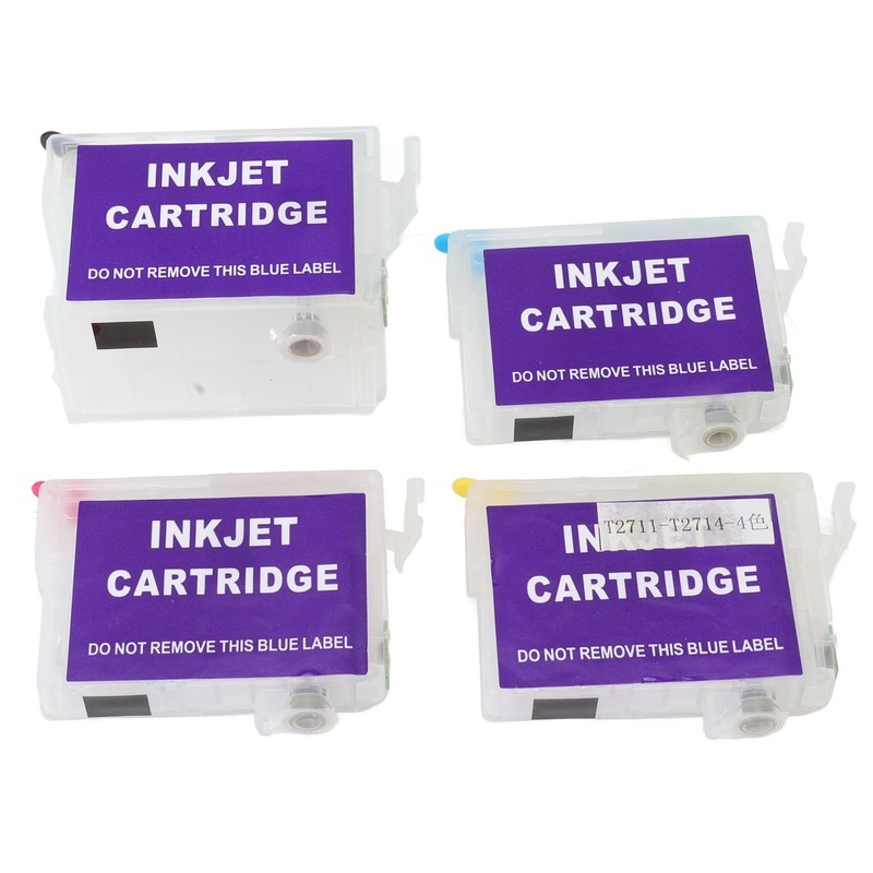 4 Colors Ink Cartridge with Permanent Chip Printer Refill Ink