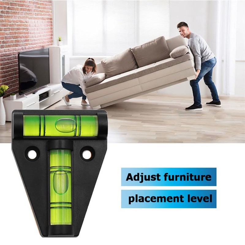 Mini Spirit Level for Caravan and Motorhome Levelling, Black, Portable