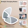Mocado Compact LED Travel Makeup Mirror - 4 Inches 1X/10X