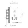 Tecnolite Connect - Apagador con Contacto Inteligente WiFi 1 Botón