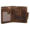 BAGAN 020792 Women's Purse Genuine Leather Brown, brown, Einheitsgröße