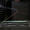 Ceramic Retro Leaf Incense Holder - Frosted Green Aromatherapy Stick