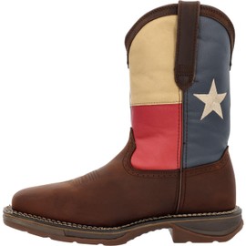 Durango Men's DB021 Western Boot, Dark Brown and Texas Flag, 9.5 M US
