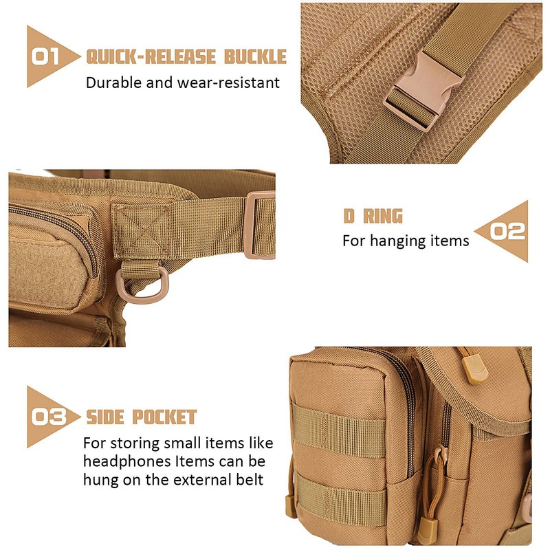 Drop Leg Bag Waterproof Thigh Waist Packs Pouch for Traveling