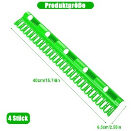 QZKJQDD Pack of 4 Sock Holders, Clothes Airer, Plastic Sock Holder, Sock Holder, Sock Clips for Washing Machine and Dryer, Sock Dryer for Hanging Socks (Green)